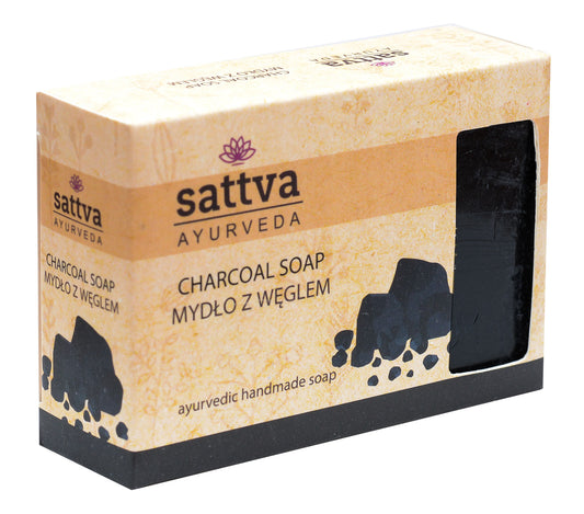 Ayurvedic handmade soap - CHARCOAL 125g