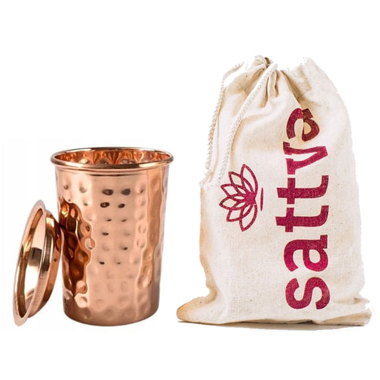 Copper Hammer Glass with Lid 350ml