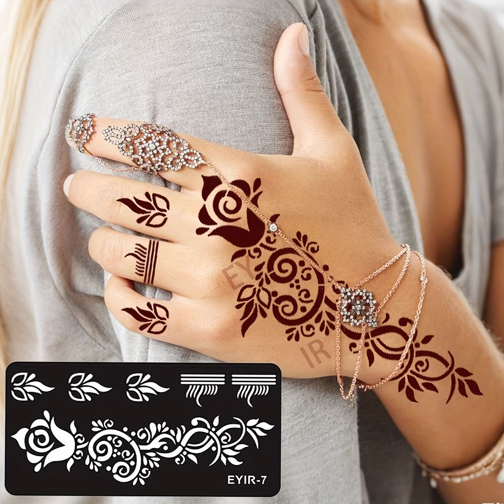 Reusable Tattoo Stencil Template for Body Art 8.5x17.5cm EYIR-7