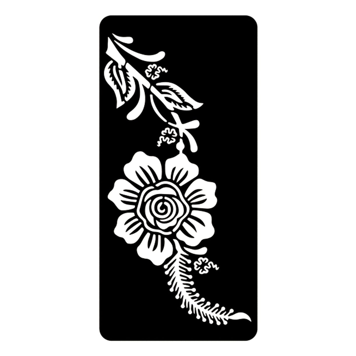 F14 Stampino Riutilizzabile per Tatuaggi e Body Art 8.5x17.5cm