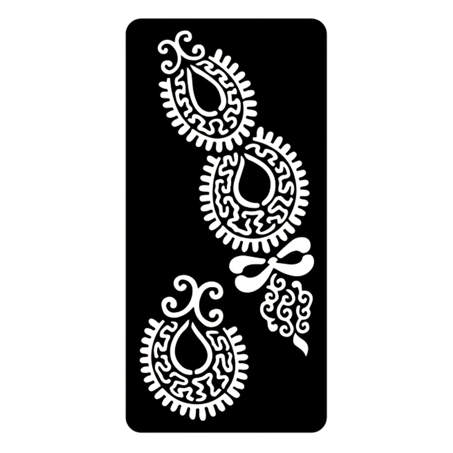 Stencil Riutilizzabile per Tatuaggi da 8,5x17,5cm F29