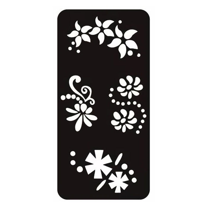 Mascherina Riutilizzabile per Tatuaggi Stencil per Body Art 8.5x17.5cm F6
