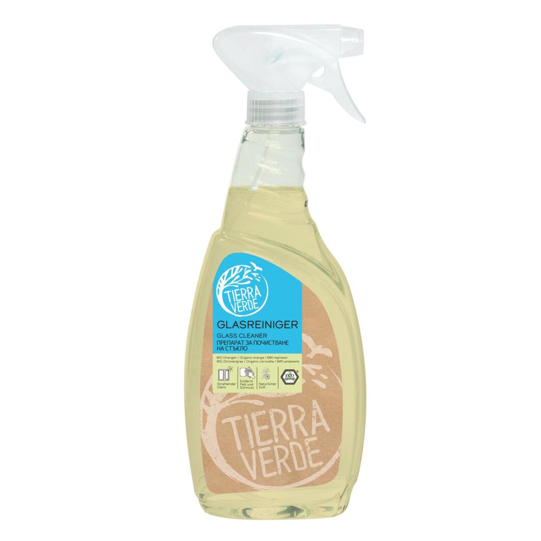 Glass Cleaner with Organic Orange & Citronella Essential oils 750ml