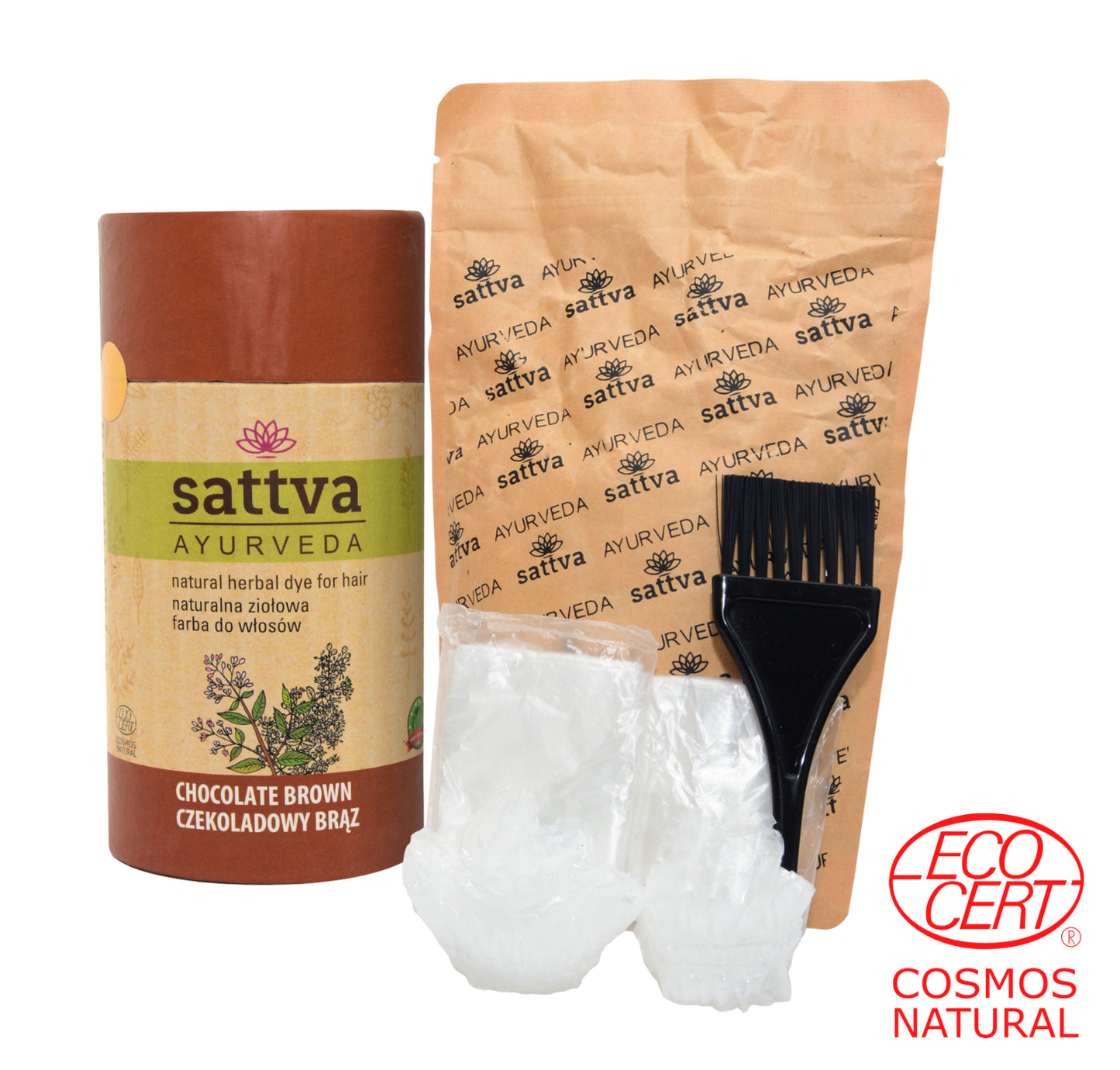 Organic Henna Hair Dye - Chocolate Brown shade 150g