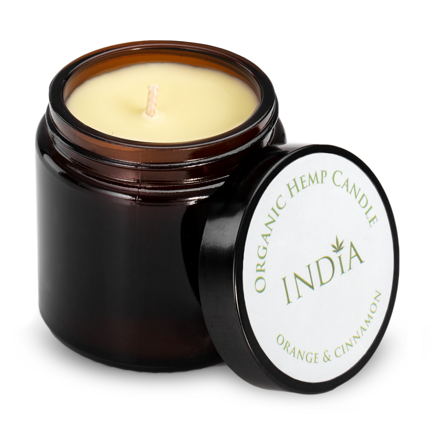 Organic Hemp Orange & Cinnamon Aroma Candle 90g