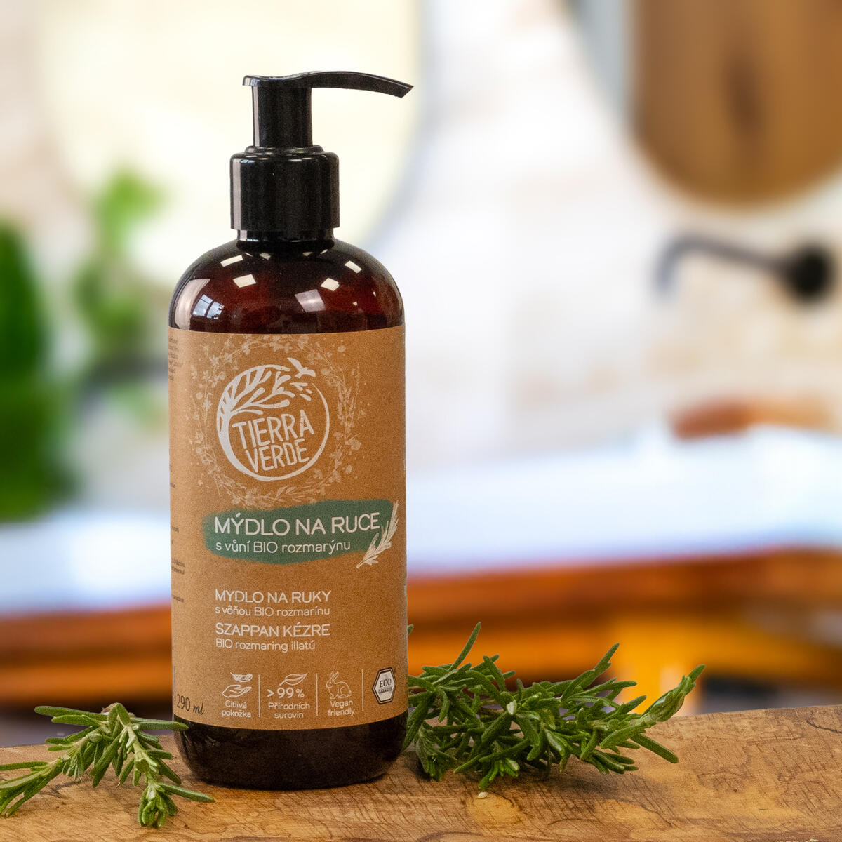 Sapone liquido per le mani al rosmarino BIOLOGICO 480ml