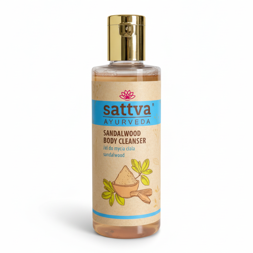 Natural Sandalwood & Turmeric Shower Gel 210ml