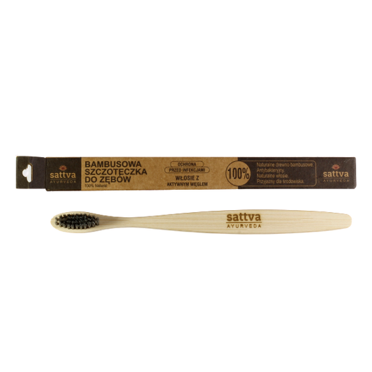 Natural Bamboo Toothbrush - Medium