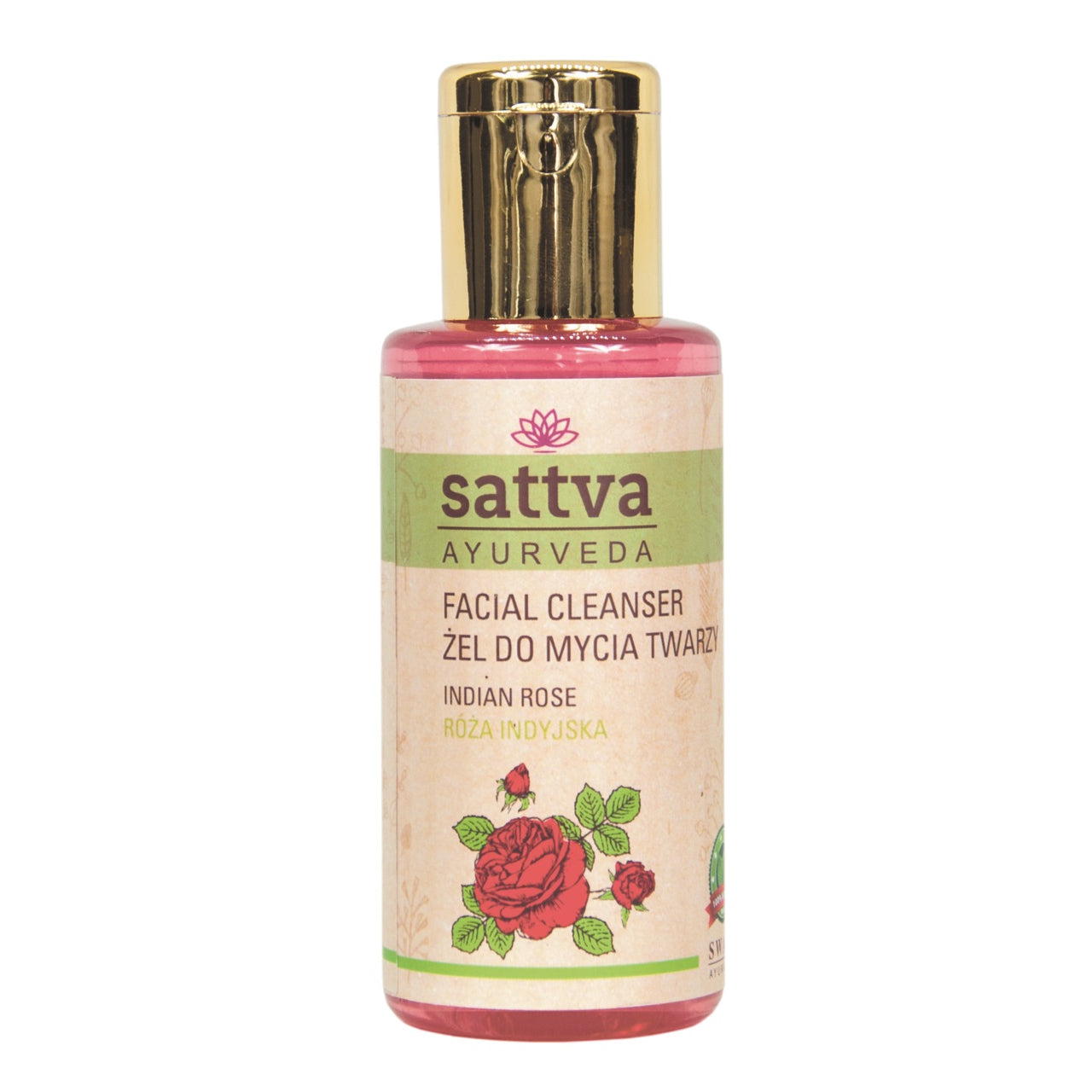 Natural Facial Cleanser Indian Rose 100ml