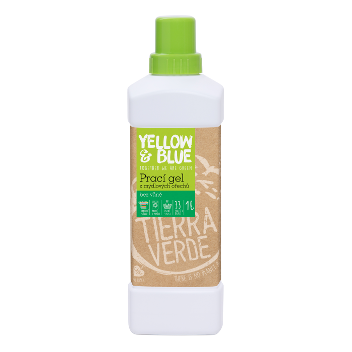 Gel per bucato Soapnut senza profumo 1 L - 33 dosi