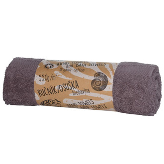 Organic cotton Bath towel – Brown-grey 140 × 75 cm