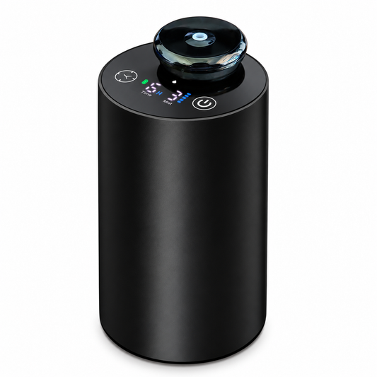 Waterless Aroma Diffuser - Cordless Rechargeable Aluminum Black