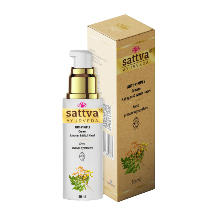 Crema viso anti-acne e brufoli pro-age con Bakayan e amamelide 50 ml