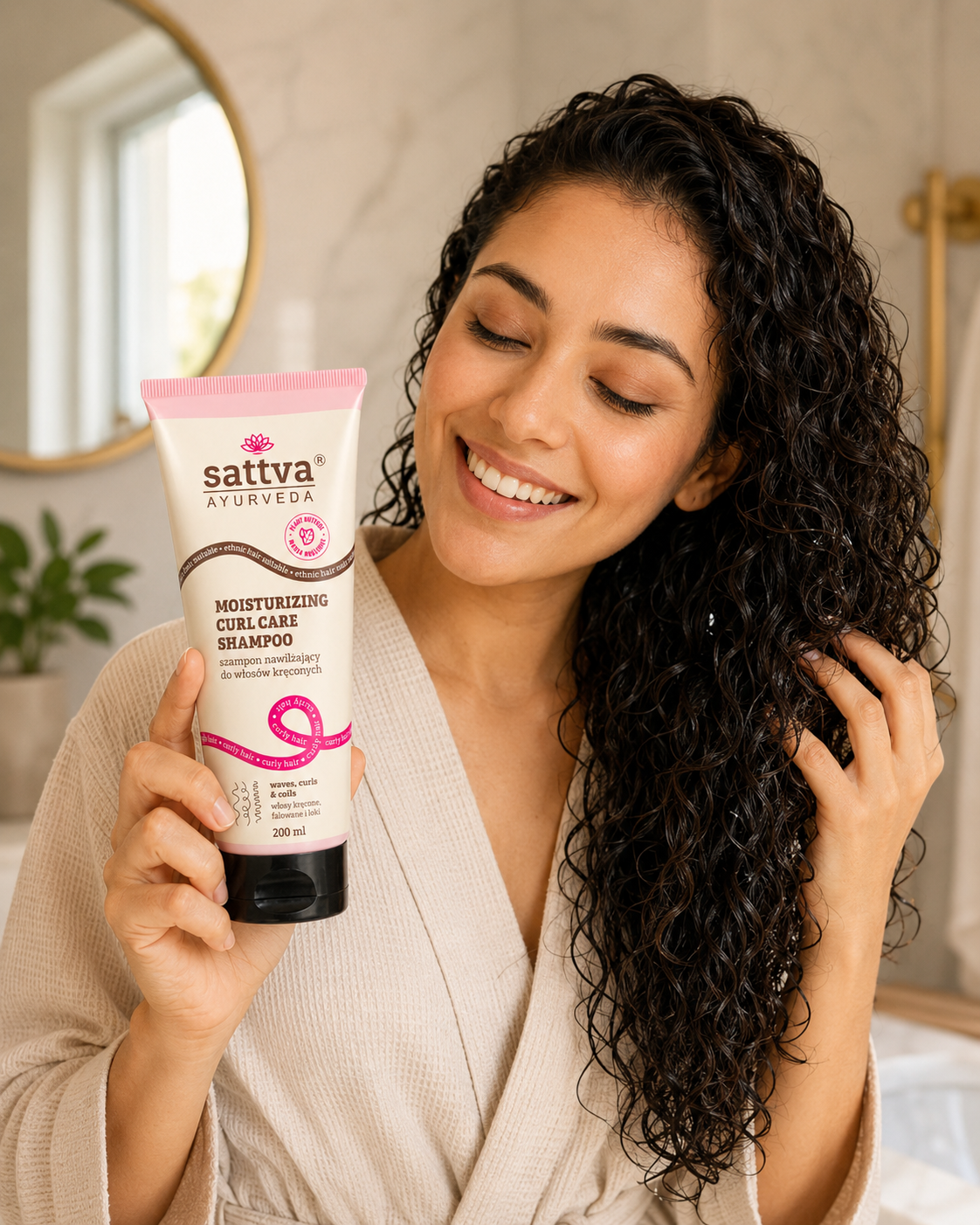 Sattva Curls Moisturizing Care Shampoo 200ml