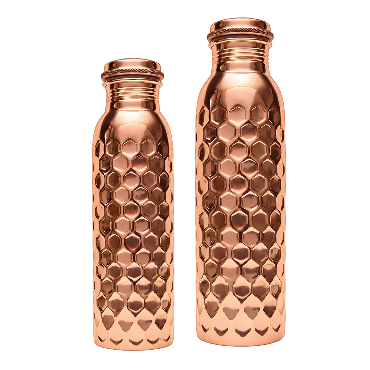 Copper Diamond Bottle with Lid 950ml