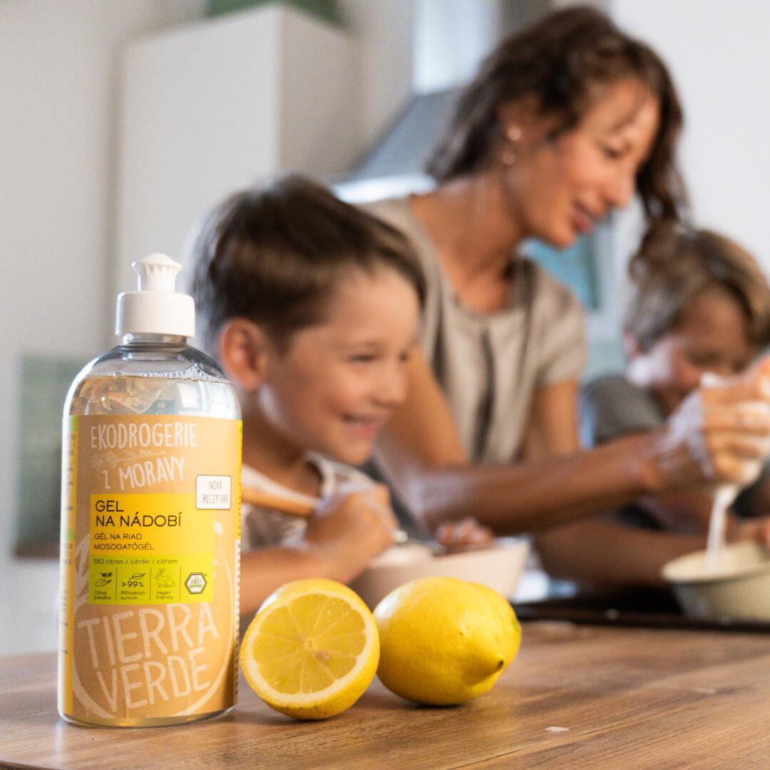 Organic Lemon Dishwashing Gel 500ml