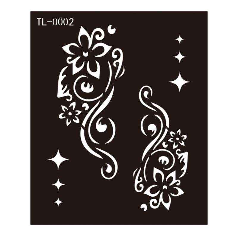 Reusable Tattoo Stencil Template for Body Art 8.5x10cm EY-0002