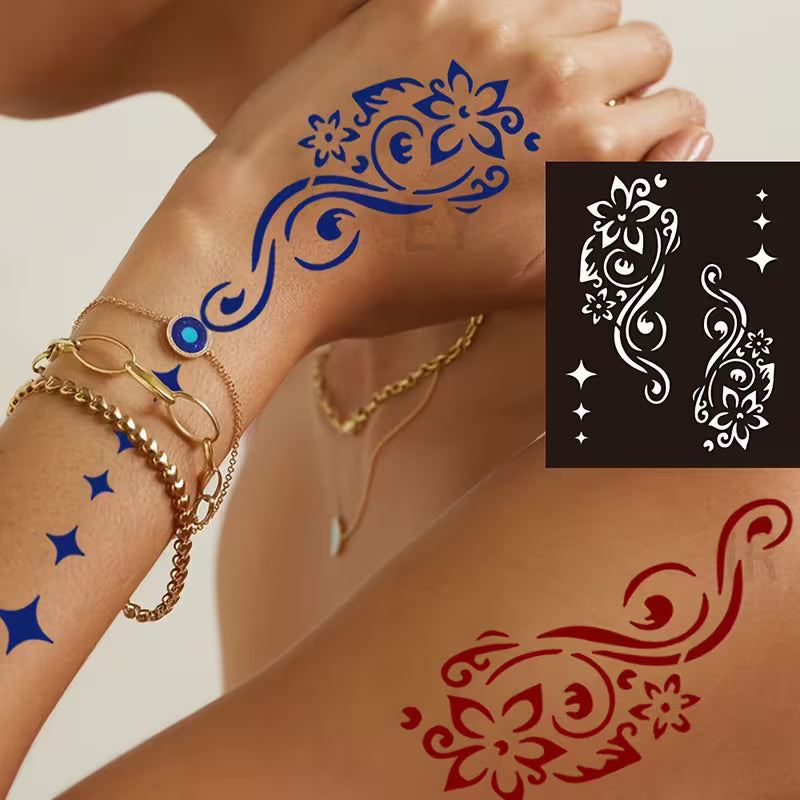 Reusable Tattoo Stencil Template for Body Art 8.5x10cm EY-0002