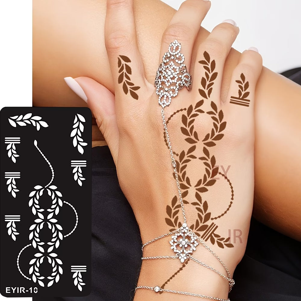 Reusable Tattoo Stencil Template for Body Art 8.5x17.5cm EYIR-10