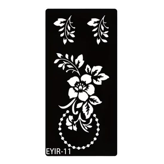 Reusable Tattoo Stencil Template for Body Art 8.5x17.5cm EYIR-11