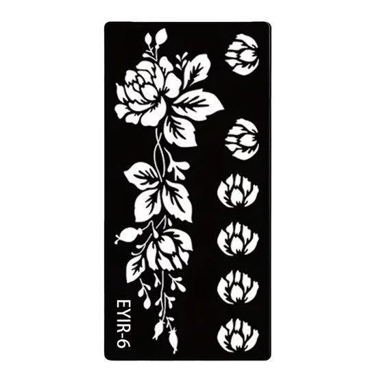 Reusable Tattoo Stencil Template for Body Art 8.5x17.5cm EYIR-6
