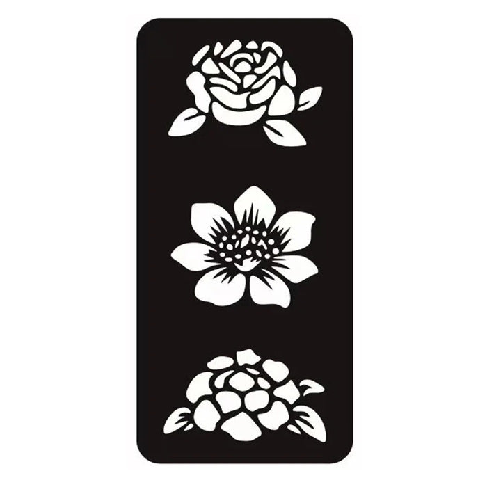 Mascherina Riutilizzabile per Tatuaggi Stencil per Body Art 8.5x17.5cm F10