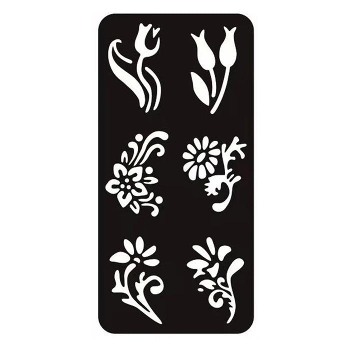 Template Riutilizzabile per Stencil per Tatuaggi Body Art 8.5x17.5cm F11