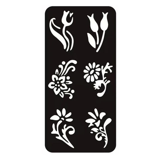 Reusable Tattoo Stencil Template for Body Art 8.5x17.5cm F11