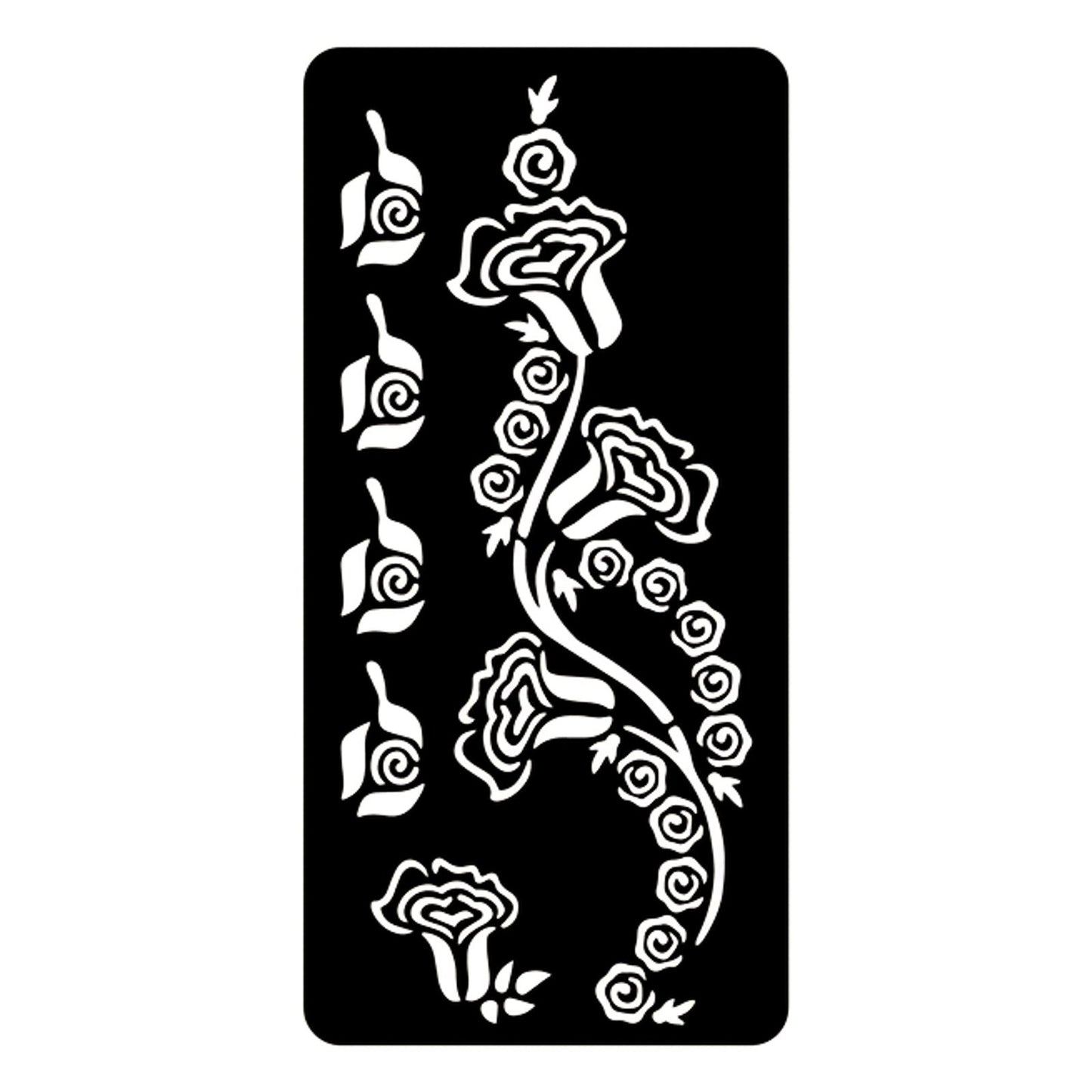Riutilizzabile Tattoo Stencil Template per Body Art 8.5x17.5cm F13