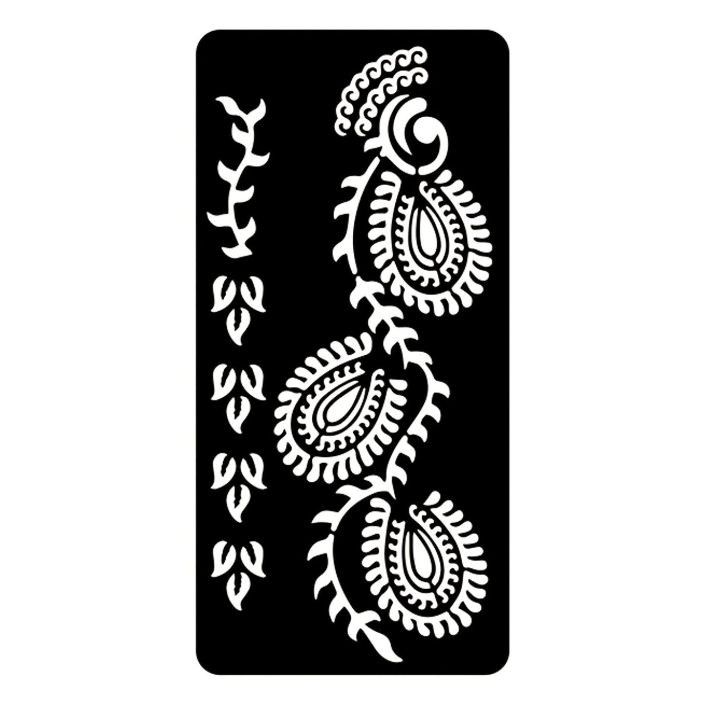 Stencil Riutilizzabile per Tatuaggi per Body Art 8.5x17.5cm F16