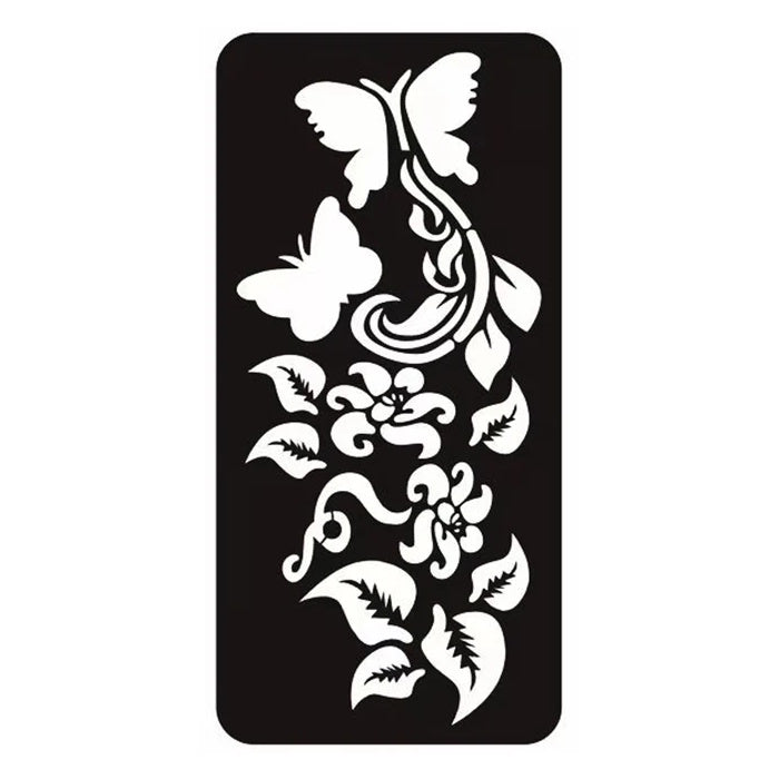 Reusable Tattoo Stencil Template for Body Art 8.5x17.5cm F1