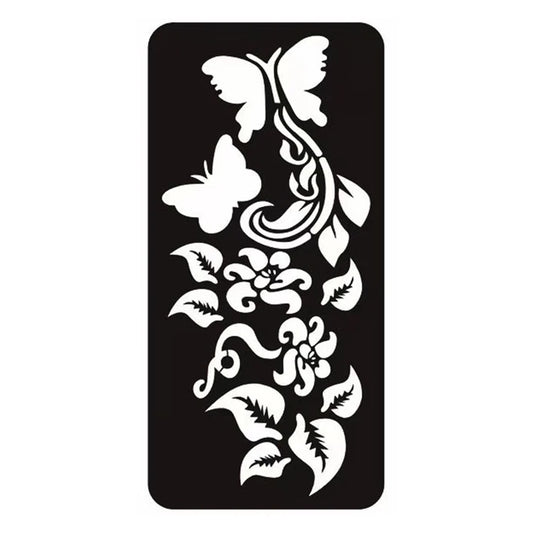 Reusable Tattoo Stencil Template for Body Art 8.5x17.5cm F1