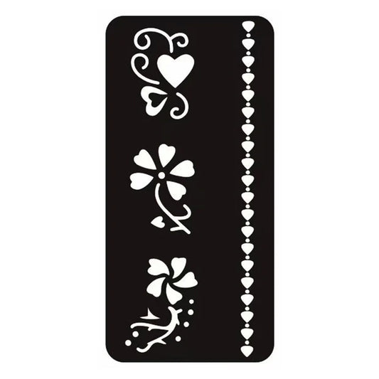 Reusable Tattoo Stencil Template for Body Art 8.5x17.5cm F2
