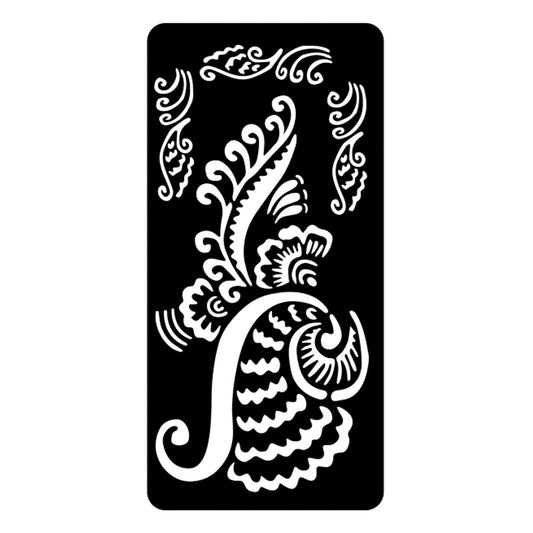 Многоразовый трафарет для татуировки для боди-арта 8.5x17.5см F35