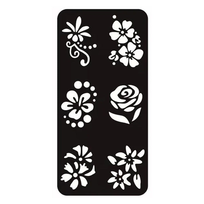 Mascherina Riutilizzabile per Tatuaggi Stencil per Body Art 8.5x17.5cm F4