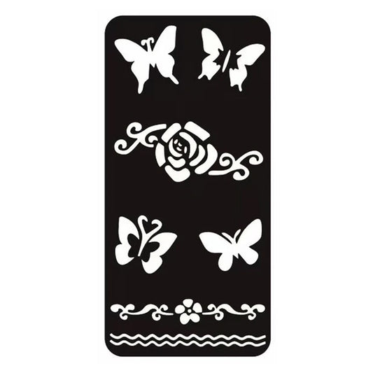 Reusable Tattoo Stencil Template for Body Art 8.5x17.5cm F5