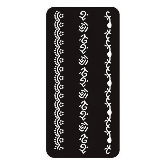 Reusable Tattoo Stencil Template for Body Art 8.5x17.5cm F9