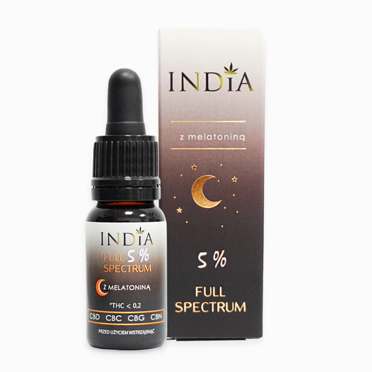 100% Natural Hemp Extract Full Spectrum CBD Oil 5% with Melatonin 10ml