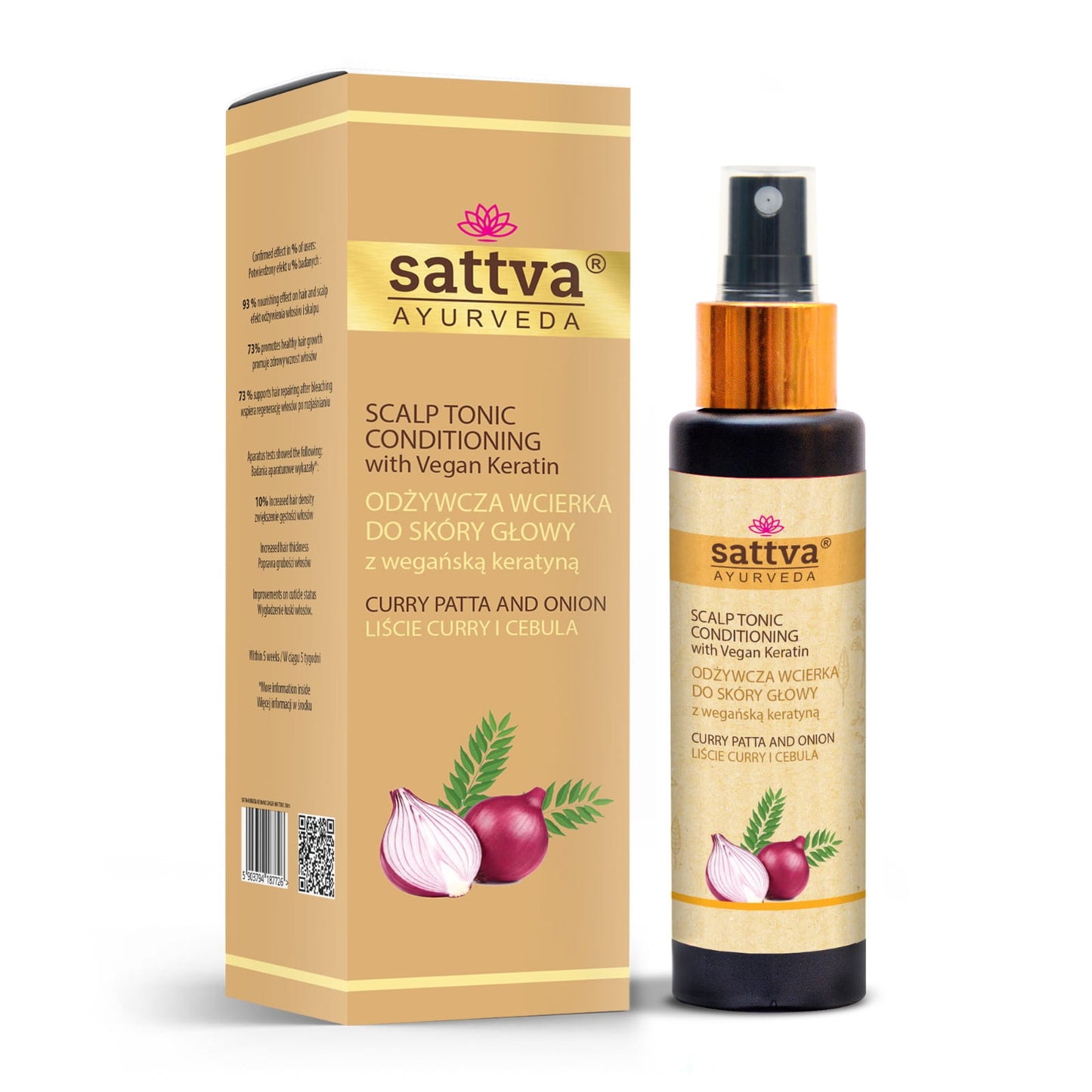 Tonico per capelli Curry, Patate e Cipolla 100 ml