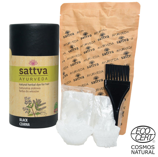 Tinta per capelli biologica - Tonalità nera 150 g