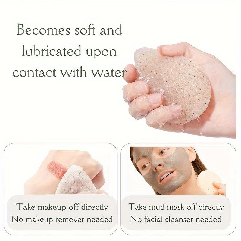 Natural Konjac Facial Cleansing Sponge - Circular shape