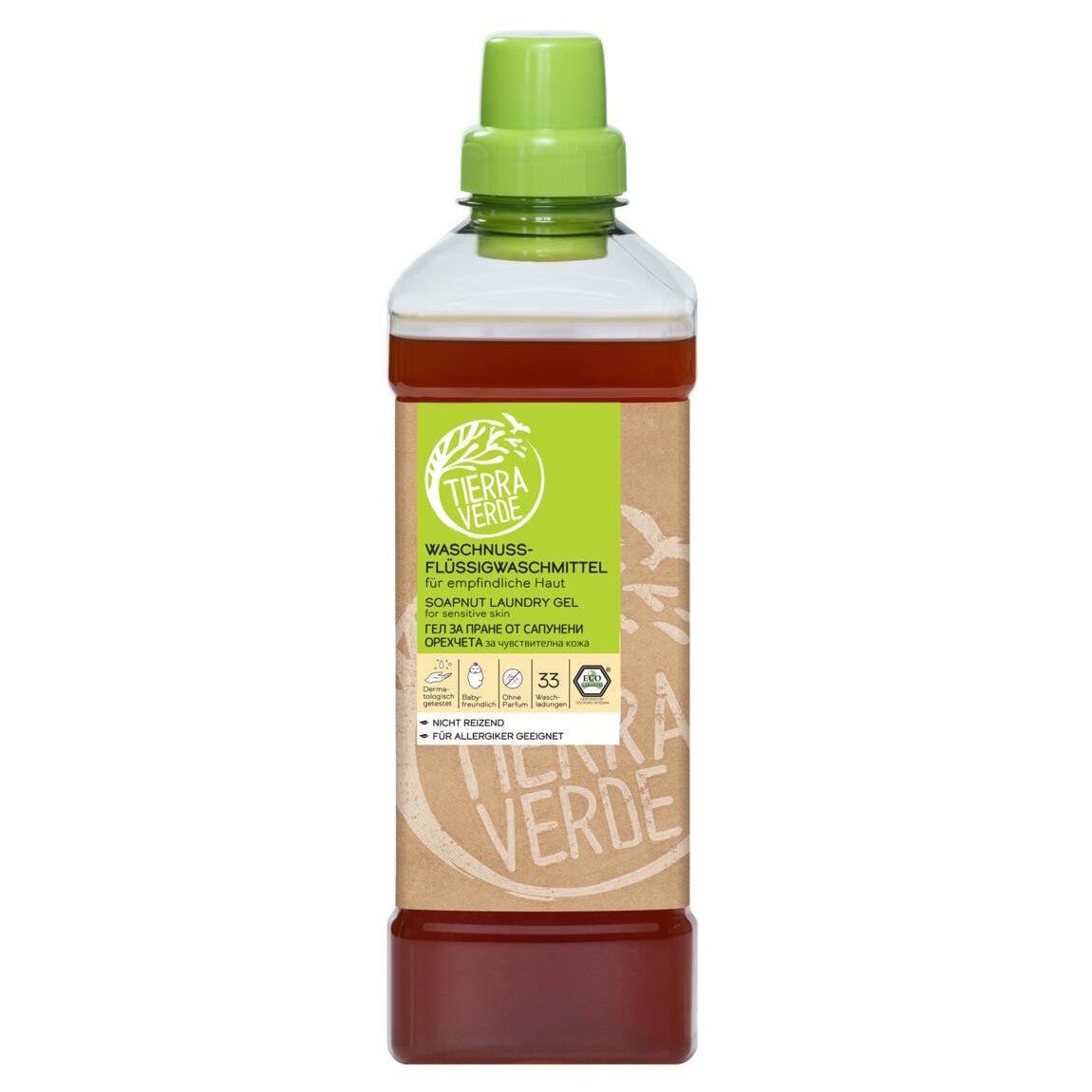 Soapnut Laundry Gel Sensitive Skin 1000ml - 33 doses