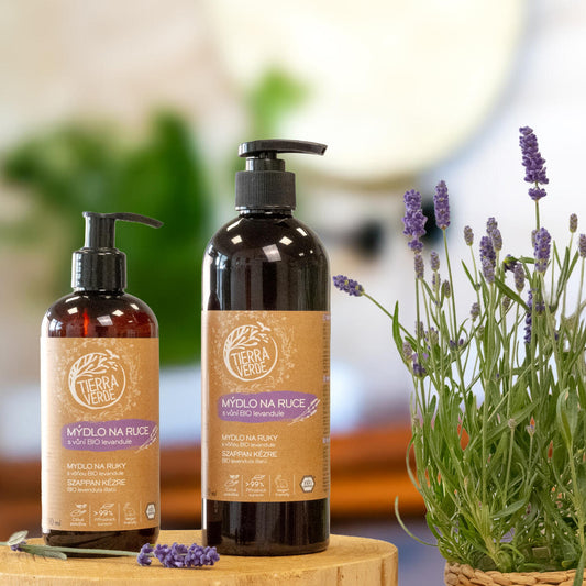 Liquid hand soap with ORGANIC Lavender 480ml