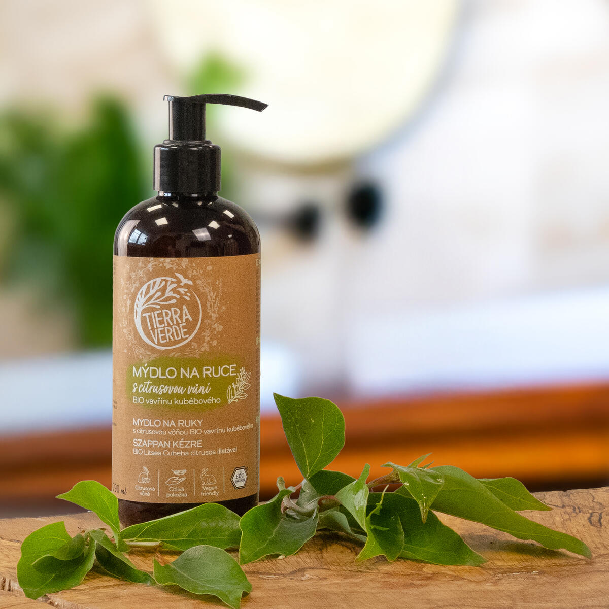 Liquid hand soap with ORGANIC Litsea cubeba 480ml