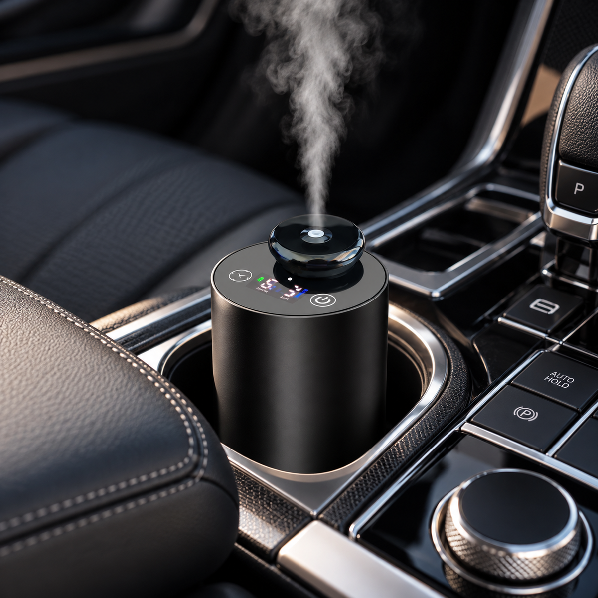 Waterless Aroma Diffuser - Cordless Rechargeable Aluminum Black
