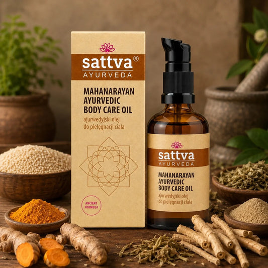 Natural MAHANARAYAN Body Massage Oil with 27 herbs and roots 100ml