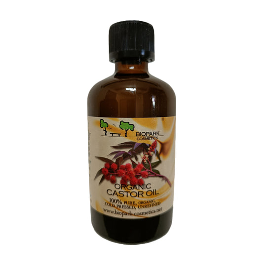 Organic Castor oil in glass bottle 100ml