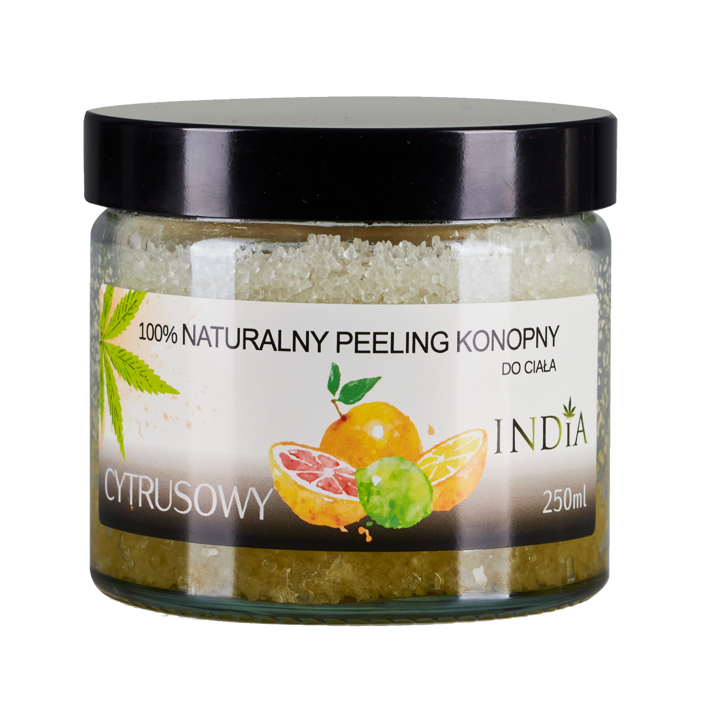 Organic Hemp Citrus Sugar Scrub – Face & Body 250ml