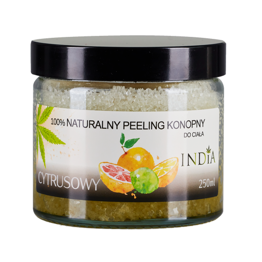 Organic Hemp Citrus Sugar Scrub – Face & Body 250ml