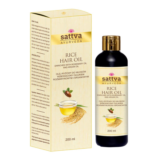 Olio per capelli al riso con rosmarino e argan 200 ml